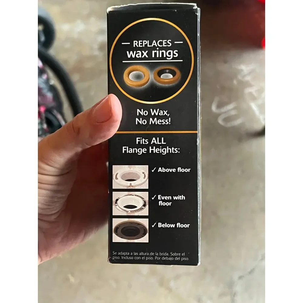 New In Box Korky 6000BP Universal Toilet WaxFree Seal with Hardware
